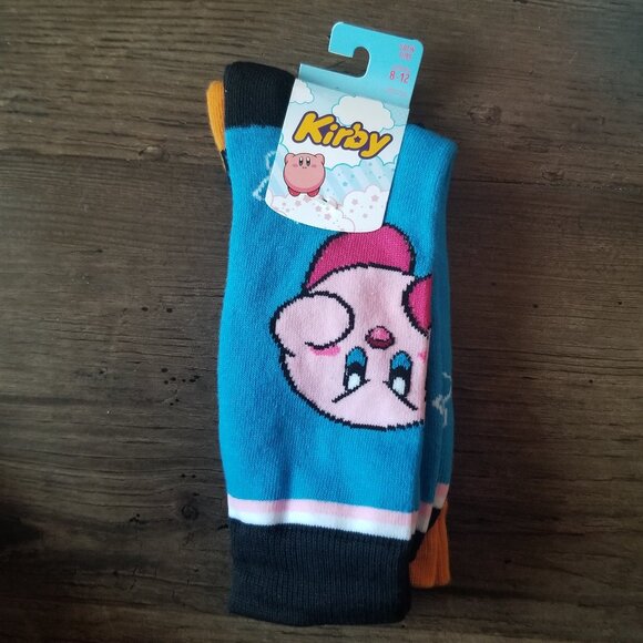 Nintendo Kirby 2 pairs socks - Picture 1 of 10
